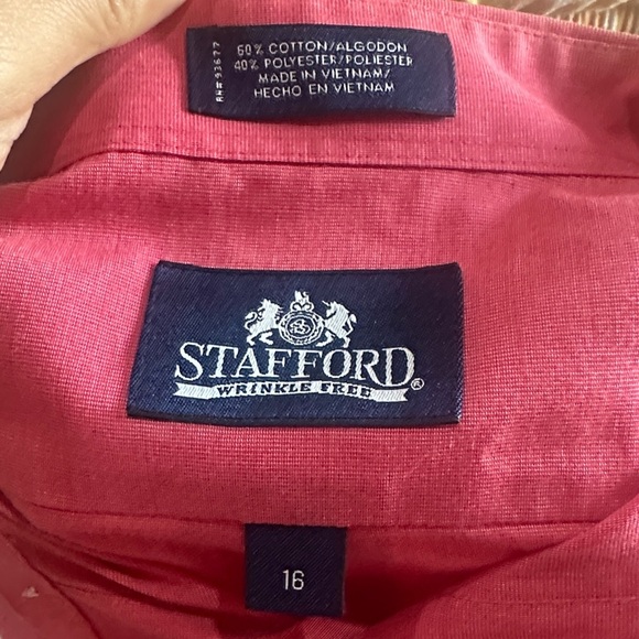 NEW Pendleton Red Casual Button Down Shirt size 16 - Picture 2 of 7